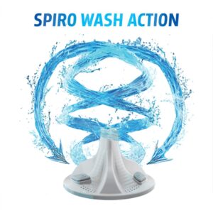 Now get 20% better cleaning with the new Spiro Wash Action .This advanced Wash motion washes clothes in a unique circular motion giving it a complete through wash.